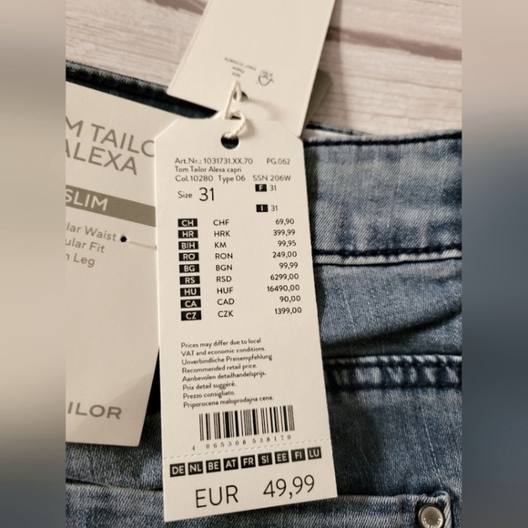 Tom Tailor Alexa Slim  Fit Capri Jeans - Picture 6 of 9